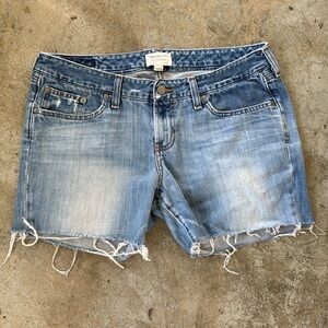 Vintage Abercrombie & Fitch Distressed Jean Shorts | 5 pocket | Zip fly Size 10